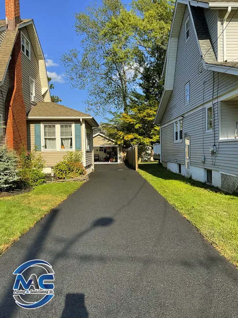 Family-owned paving team presenting a driveway plan in Morris County NJ