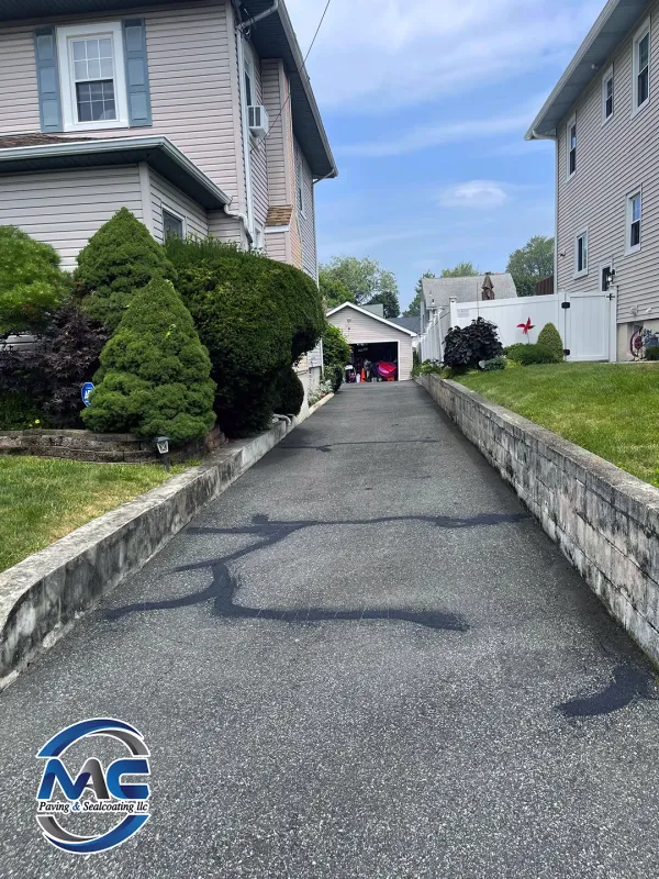 Crack Filling Services in NJ | Repair Asphalt in Clifton and Nearby - Side View - MAC Paving and Sealcoating