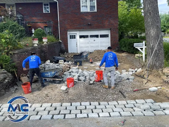 Residential driveway paving transformation in Passaic County NJ